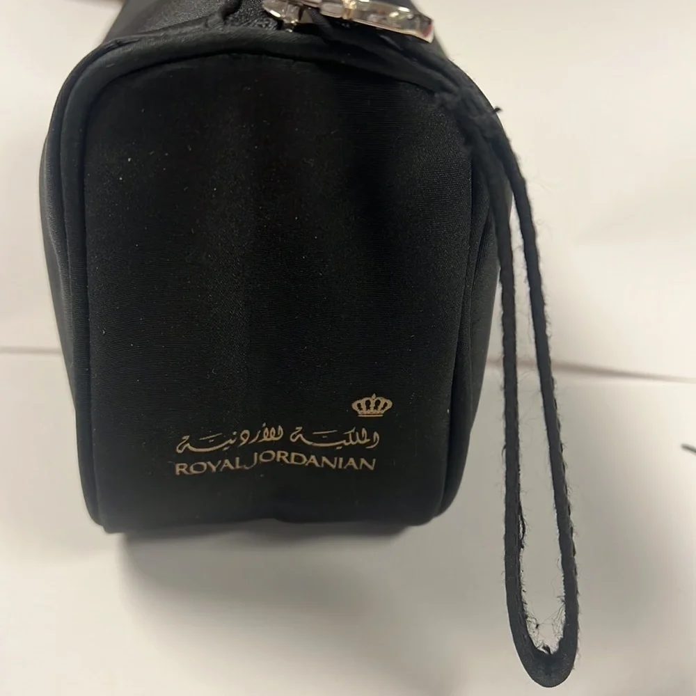 Salvatore Ferragamo Black Cosmetics Clutch Pouch